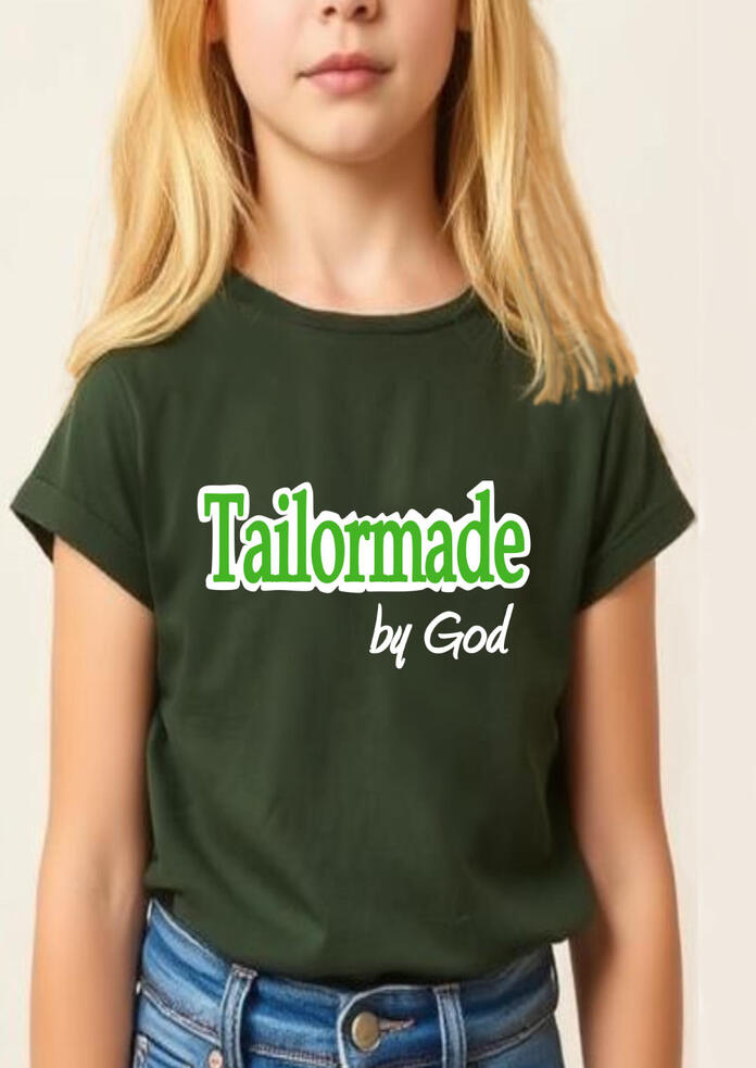 Tailormade by God Christian Girl's T-shirt